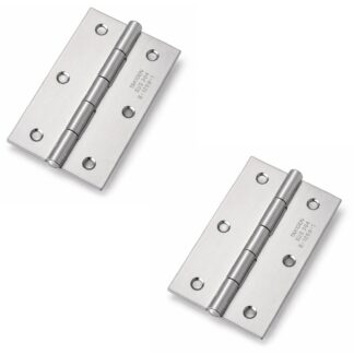 2 stykker højkvalitets skruehængsel, B-1059-1, størrelse: 89 mm, fra TAKIGEN, bæreevne: 13 kg (29 lbs). Produktbillede