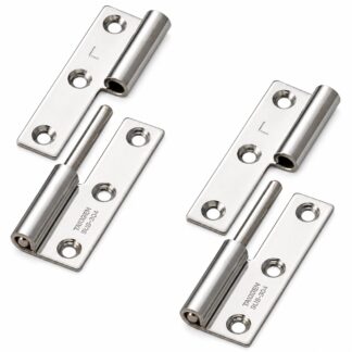 2 stykker højkvalitets plakathængsel, B-1004-3-L, højde: 50 mm, fra TAKIGEN, lastekapacitet: 7 kg (16 lbs), version: venstre. Produktbillede
