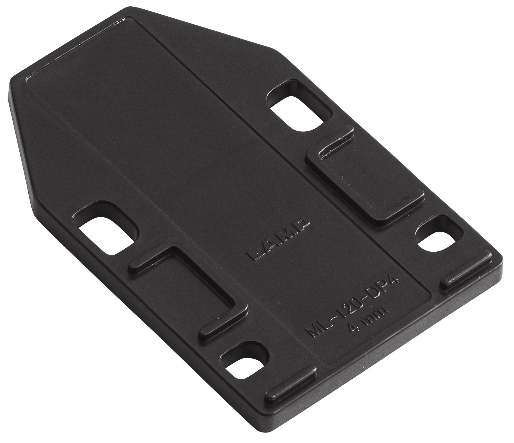 4 stk afstandsplade lavet af polyacetal, overflade: sort, 70 mm (2-3/4"), ML-120-DP4-BL. Kompensationsplade til magnetiske snaplåse ML-120BR, ML-120W og ML-120BL fra Sugatsune, fra Sugatsune / LAMP® (Japan) - Billede 5