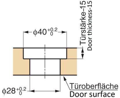 Trykknaplukning af høj kvalitet med håndtagsfunktion, fremstillet af zinklegering (ZDC), overflade: forkromet, version: højre, PKL05RCR og PKLW. Solid trykknap til yacht og meget mere, af Sugatsune / LAMP® (Japan) - Image 3