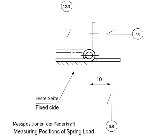 2 stykker højkvalitets fjederrem, lavet af rustfrit stål SUS304, 32 mm (1-17/64"), moment: 12,3 N·m, TH-61SUS-2. Robust fjederhængsel til enhedsklapper, husdøre, dæksler og meget mere, fra TOCHIGIYA (Japan) - Billede 4