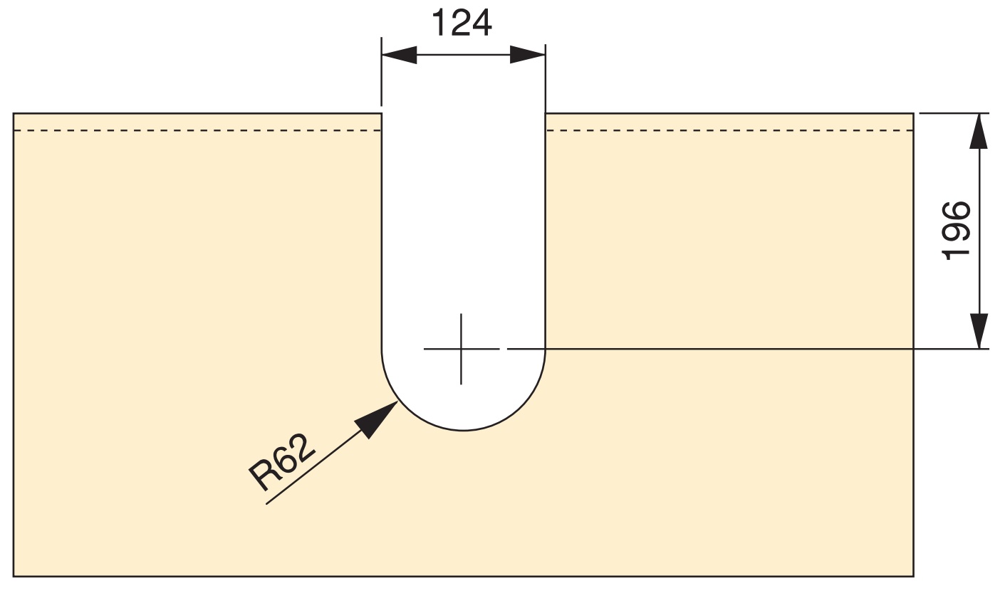 Buet sifonudskæring, lavet af plast, overflade: grå, 3044421. vandlåsbeskyttelse til vaskeskab, køkkenskab, badeværelsesskab, vandlås, afløb og meget mere, af EMUCA - Billede 3
