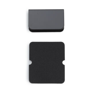 Bordplade til glastykkelse 5 mm (13/64") K-110B, 35 mm (1-3/8") fra Sugatsune, sort. Produkt billede