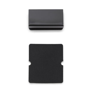 Modplade til glastykkelse 6 mm (15/64"), med håndtagsfunktion K-150B og K-130-P6, 40 mm (1-37/64") fra Sugatsune, sort. Produkt billede