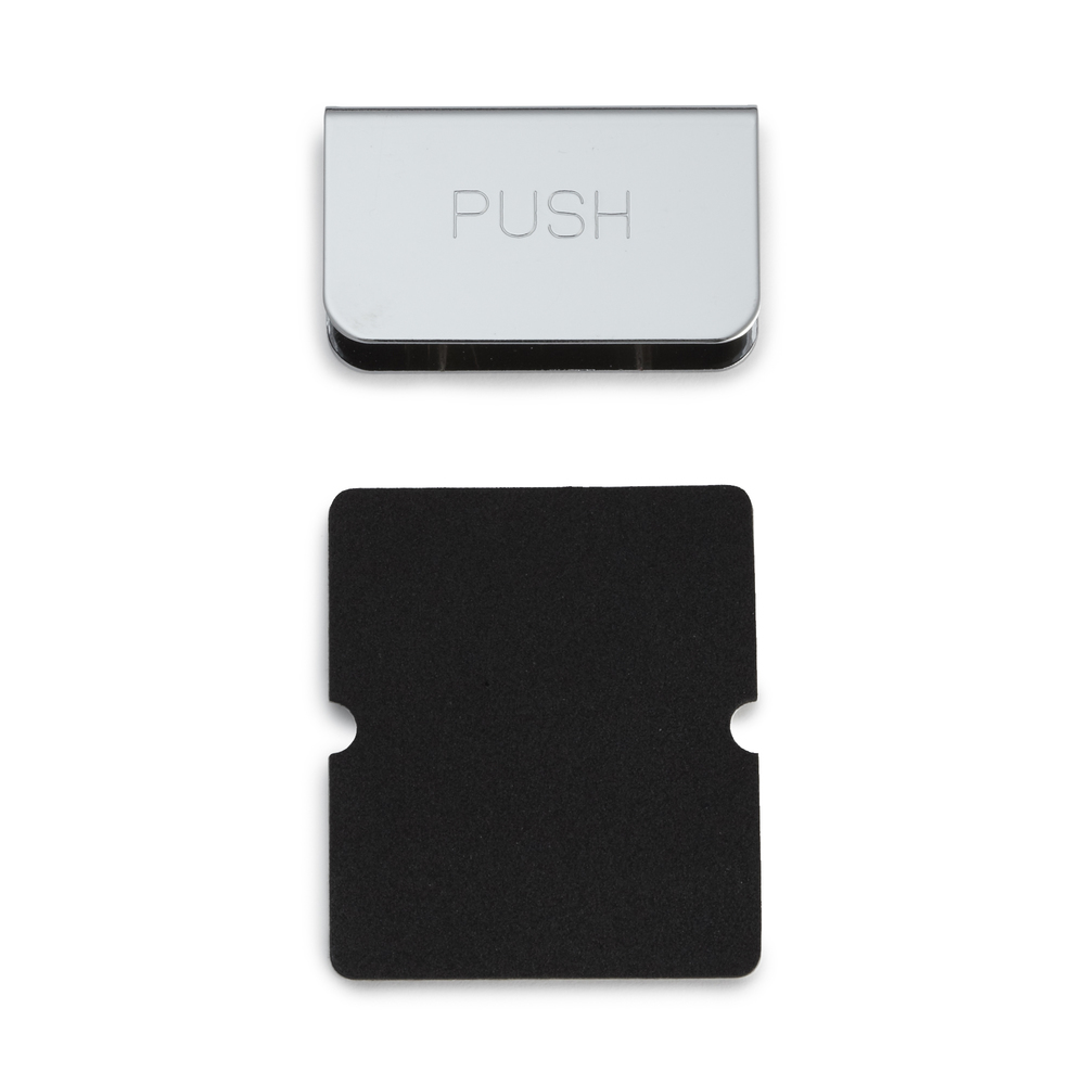 Gegenplatte für Glasstärke 6 mm K-130CR und K-130-P6, 40 mm (1-37/64″) von Sugatsune, verchromt. Produktbild