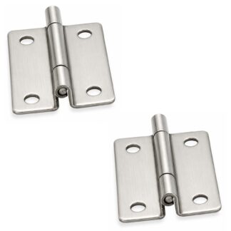 2 stk. kompakt offset hængsel, TH-25SUS, højde: 35 mm, fra TOCHIGIYA, bæreevne: 4,5 kg (10 lbs). Produktbillede