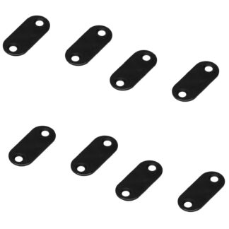 8 stk Lang Oval Magnetisk Modplade med 2 Forsænkede Huller, MC-YN001U-BL, 35 mm (1-3/8"), fra Sugatsune, Sort. Produkt billede