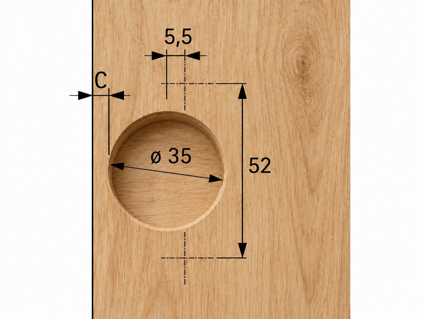 Rustfrit stål pot-hængsel, blød-lukket, støtte: semi-tilstedeværende, lavet af rustfrit stål, design: monteringsplade med 2 mm afstand, 9289592. korrosionsbestandigt rustfrit stålmøbelhængsel til udendørsmøbler og meget mere, af Hettich - Billede 2