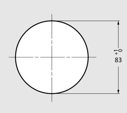 Rund affaldsudkast af høj kvalitet, lavet af rustfrit stål, overflade: blank poleret, 112 mm (4-13/32"), version: flad, AN-LH008-MR. Affaldsbortskaffelse i rustfrit stål, til systemcatering, butiksindretning, catering og meget mere, af Sugatsune / LAMP® (Japan) - Billede 5