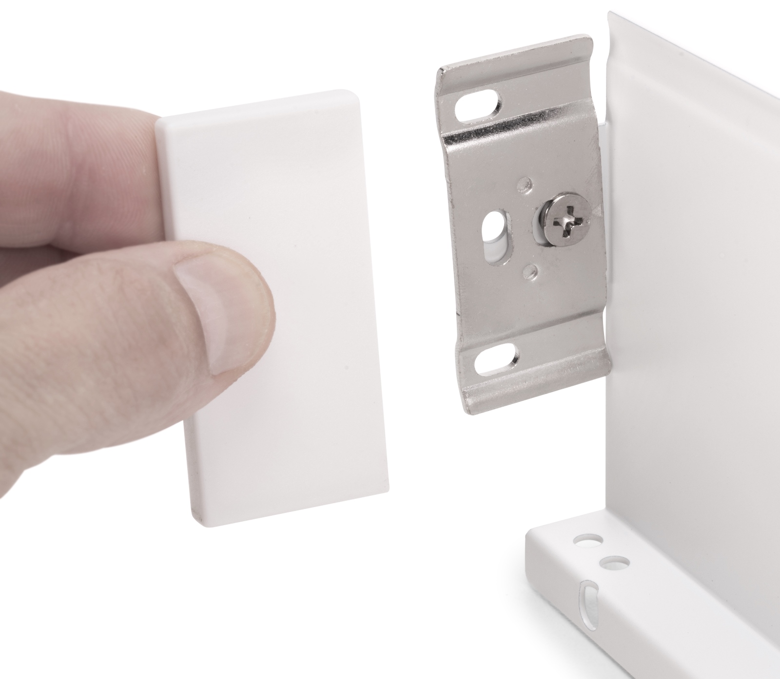 Skuffesæt, med ekstra tynde rammer, højde: 88 mm (3-15/32"), overflade: hvid, 400 mm (15-3/4"), version: delvis udtræk med soft-close, 3275212. skuffesæt til køkkenmøbler og meget mere, fra EMUCA - Billede 4