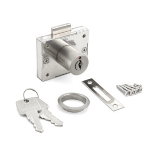 Skabslås med display, nøglet 2200QL-24-B, af Sugatsune / LAMP (Japan)