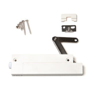 Blød klappebeslag, kompakt CSD-10-TV-L-WT, af Sugatsune / LAMP (Japan)