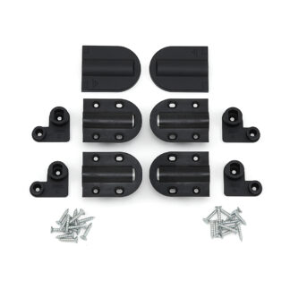 Hængsel med blød-lukket dæmpning, med dæksel, sort HG-JHM20-80BL, af Sugatsune / LAMP (Japan)