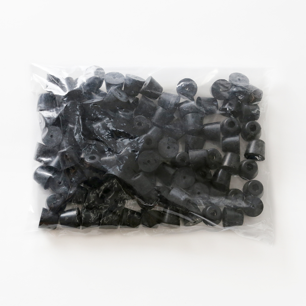 Justerbar fod, gummi, pakke på 100 K-2017-P100, af Sugatsune / LAMP (Japan)