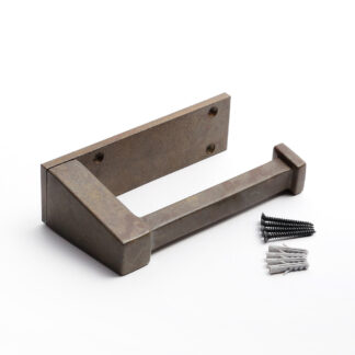 Højkvalitets messing toiletpapirholder, overfladefarve: Brun bronze, Serie lagret støbning, PXB-AC07-111-BR, af Sugatsune / LAMP (Japan)