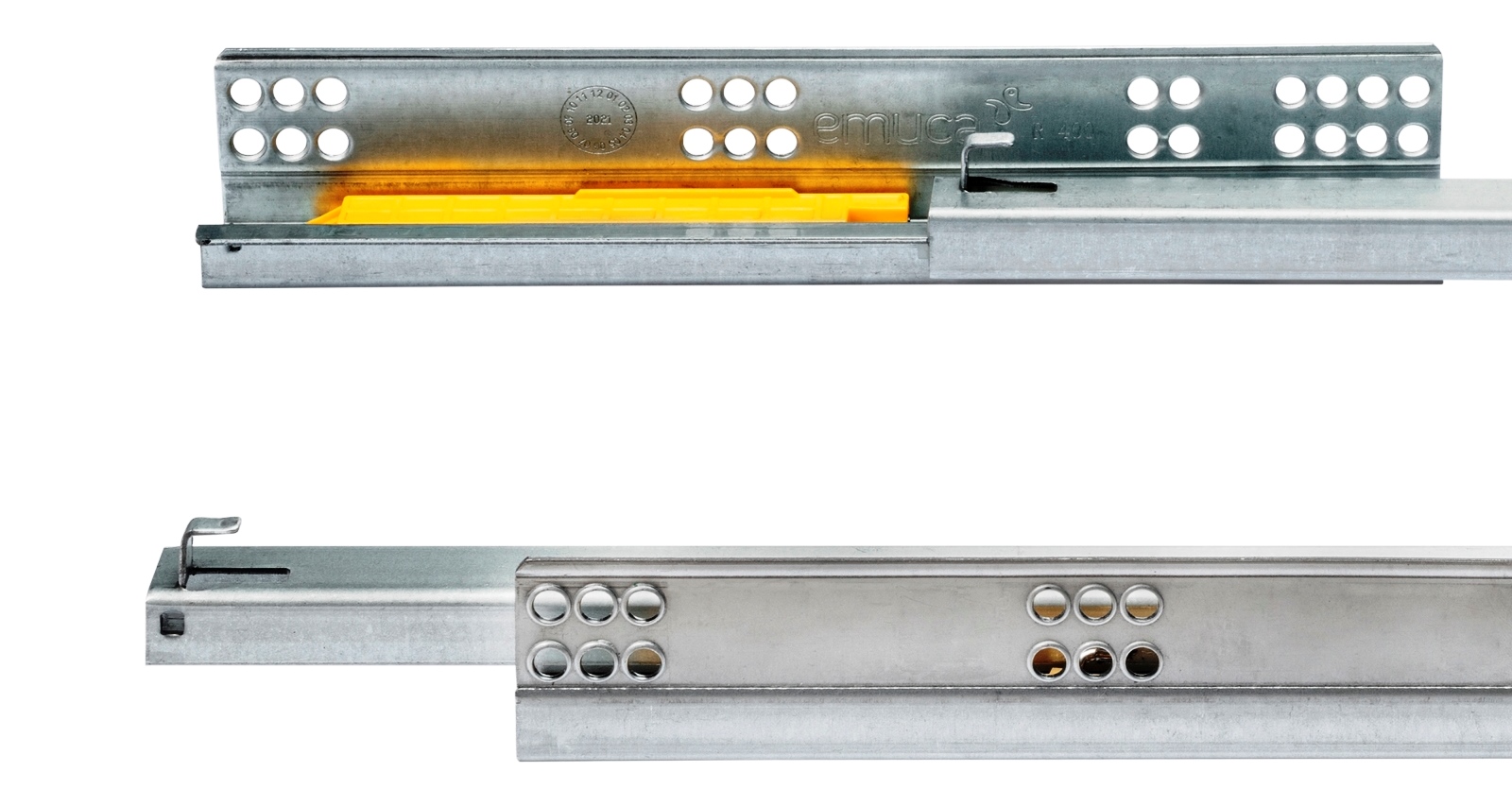 Gulvmeder, bæreevne: 25 kg (56 lbs), 300 mm (11-13/16"), version: delvis udtræk med push-to-open, 3123105. Gulvudtræk af høj kvalitet til træskuffer, træhylder og meget mere, fra EMUCA - Billede 5