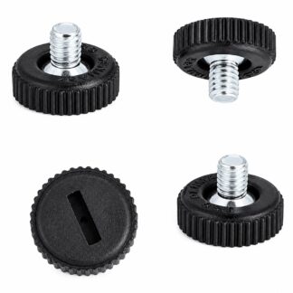 4 stykker robust justerbar fod med skruetrækkerspor, lavet af metal og plastik, overflade: sort, 15 mm (19/32"), 10.17.047. Stabil højdejustering til skabe, maskiner og meget mere, fra SISO Danmark