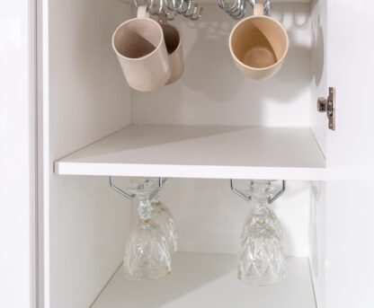 Vinglasholder af høj kvalitet, lavet af stål, overflade: forkromet, 340 mm (13-25/64"), 8938011. Praktisk glasbøjle til vinglas, champagneglas, cocktailglas, cognacglas, bægre og meget mere, fra EMUCA - Billede 4